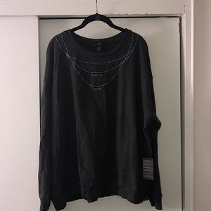 NWT Forever 21 Sweatshirt charcoal 3x